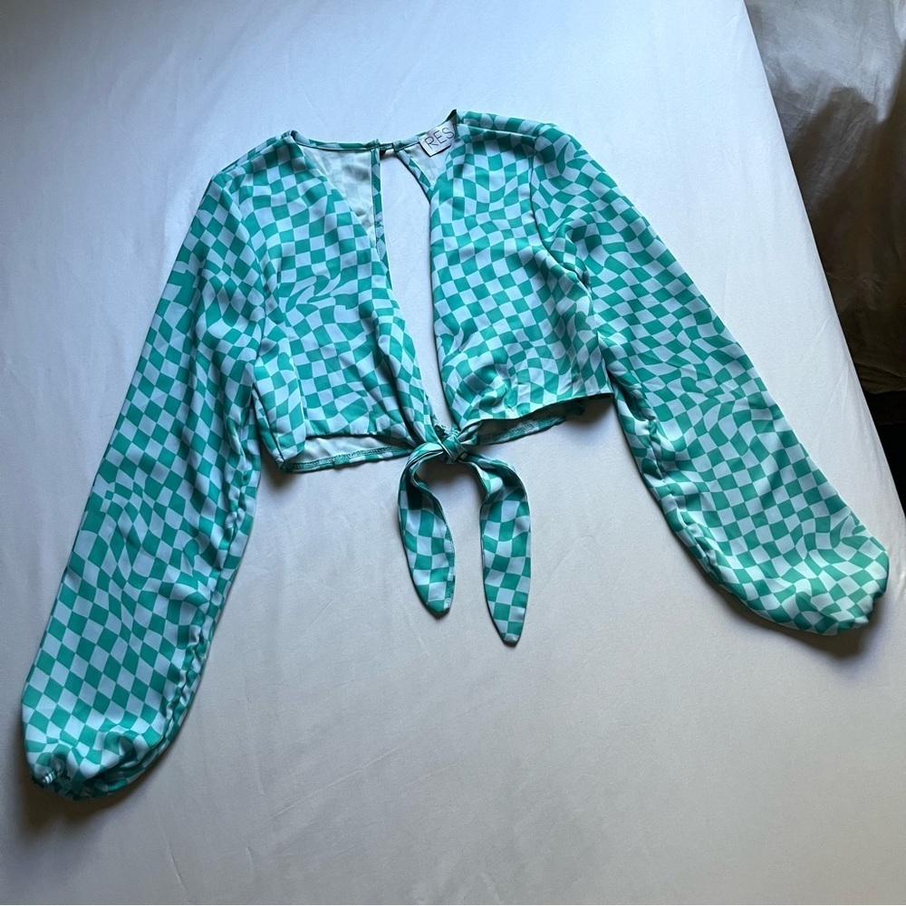 RESA Luna Top in Blue Geo
